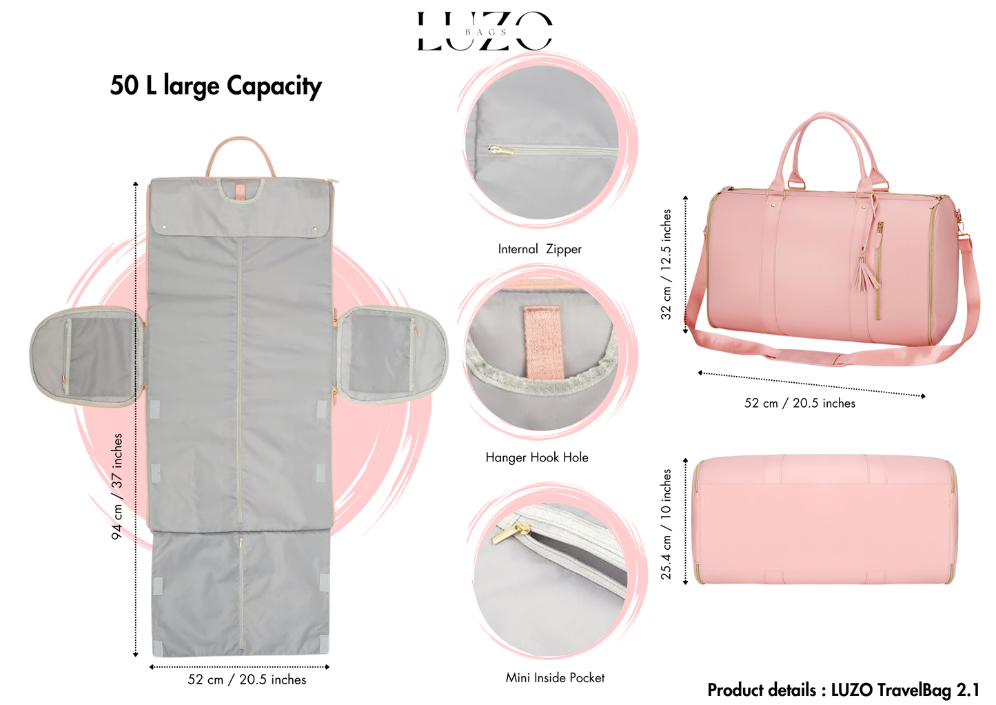 The LUZO travel bag 2.1